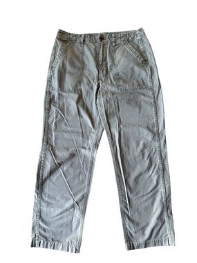 Madewell Cotton Casual Pants Khaki Green Size 31 Utility